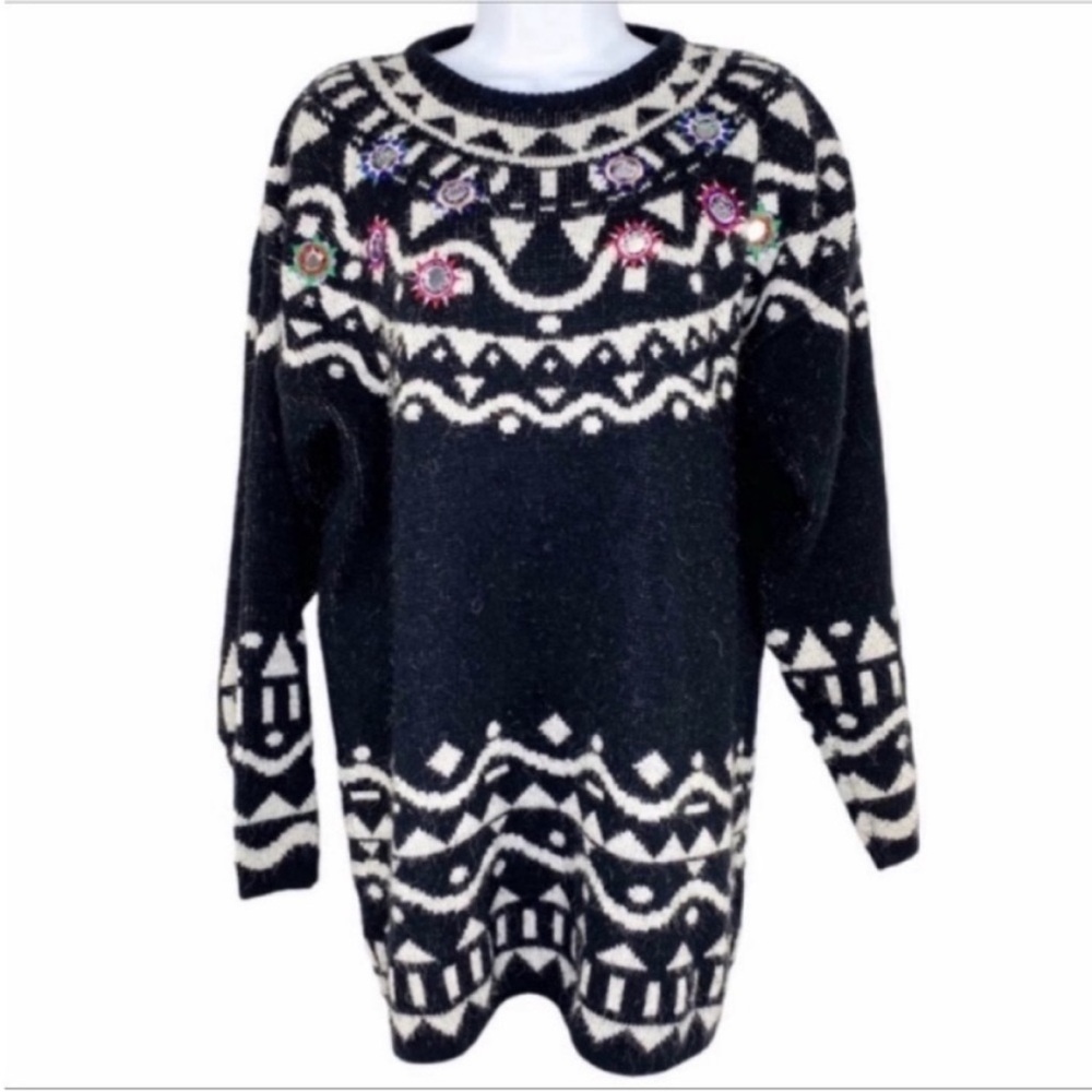 KITTY HAWK vintage tunic sweater L